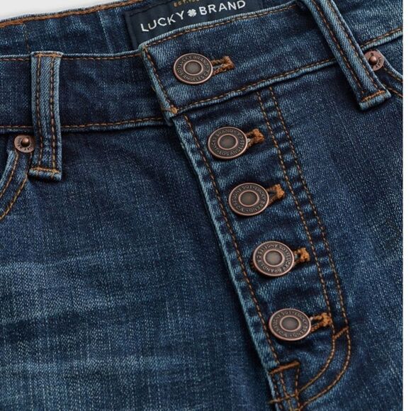 Lucky Brand High Rise Bridgette Button Up Skinny Jeans 00/24 - Picture 5 of 6